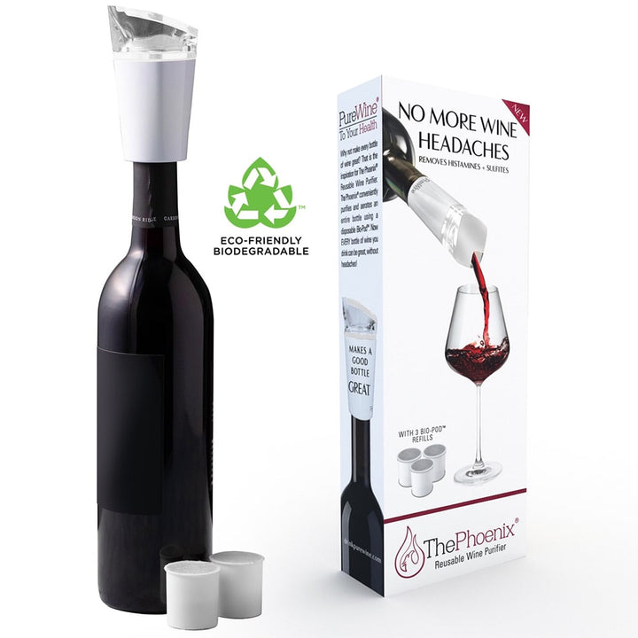 The Phoenix White Starter Kit Wine Purifier & Aerator